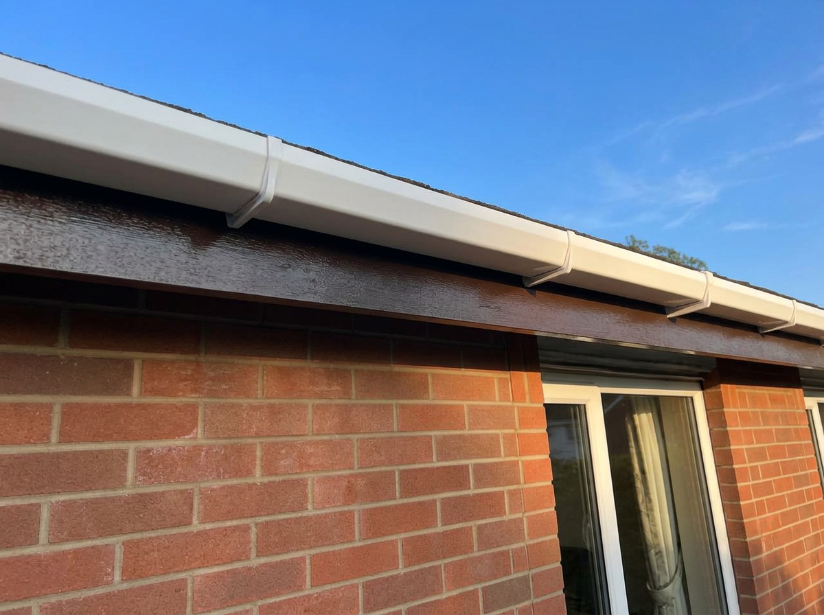 After: gutter clean and repair in Kingston